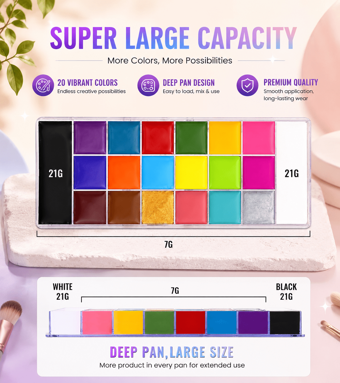 20 in 1 Athena Multi Purpose Color Palette For Women - Athena.Pk