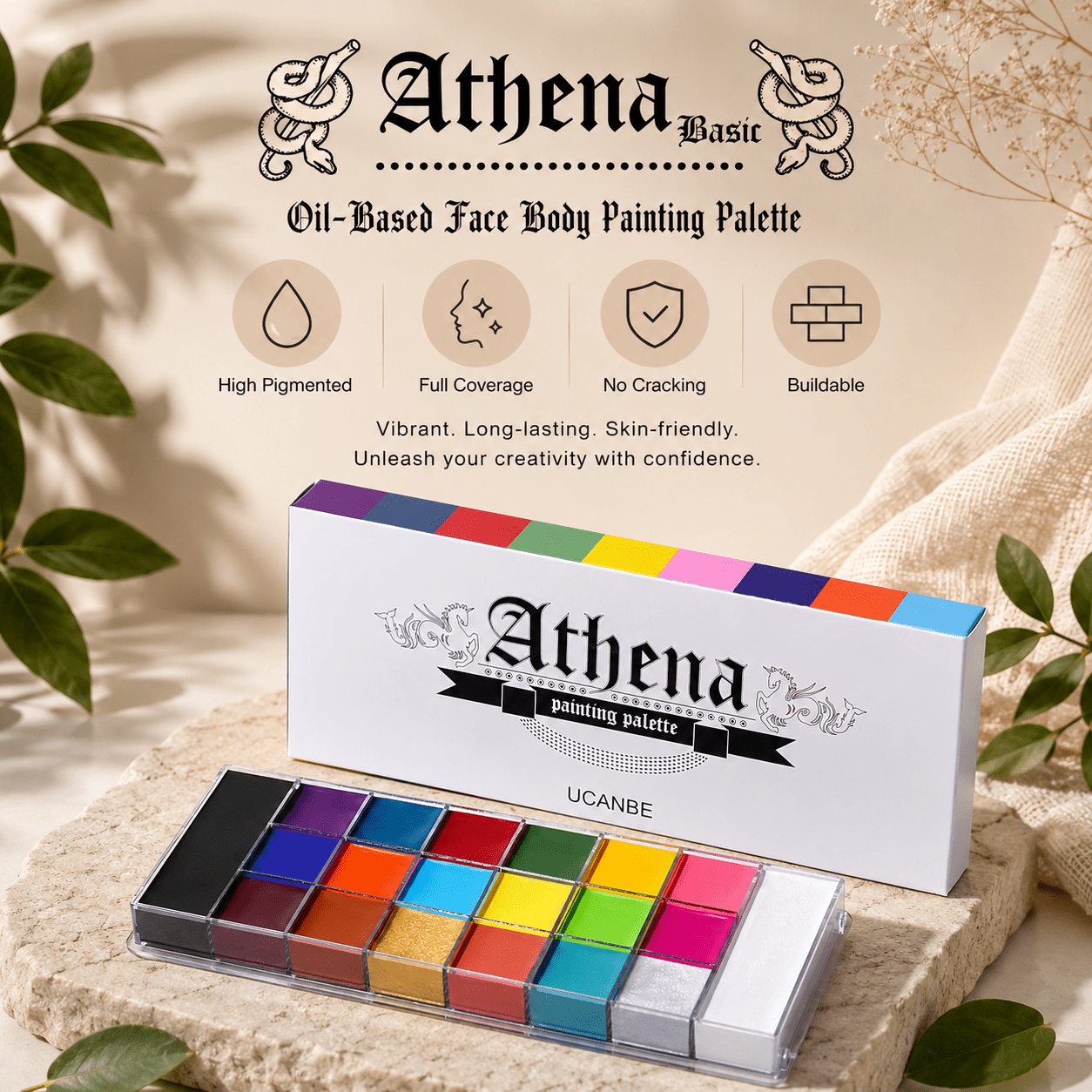 20 in 1 Athena Multi Purpose Color Palette For Women - Athena.Pk