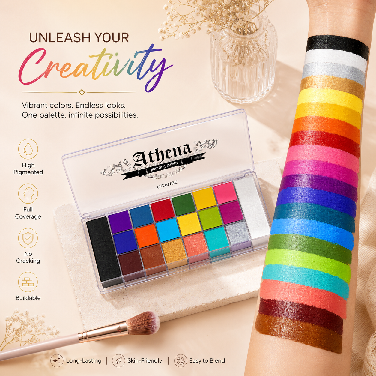 20 in 1 Athena Multi Purpose Color Palette For Women - Athena.Pk