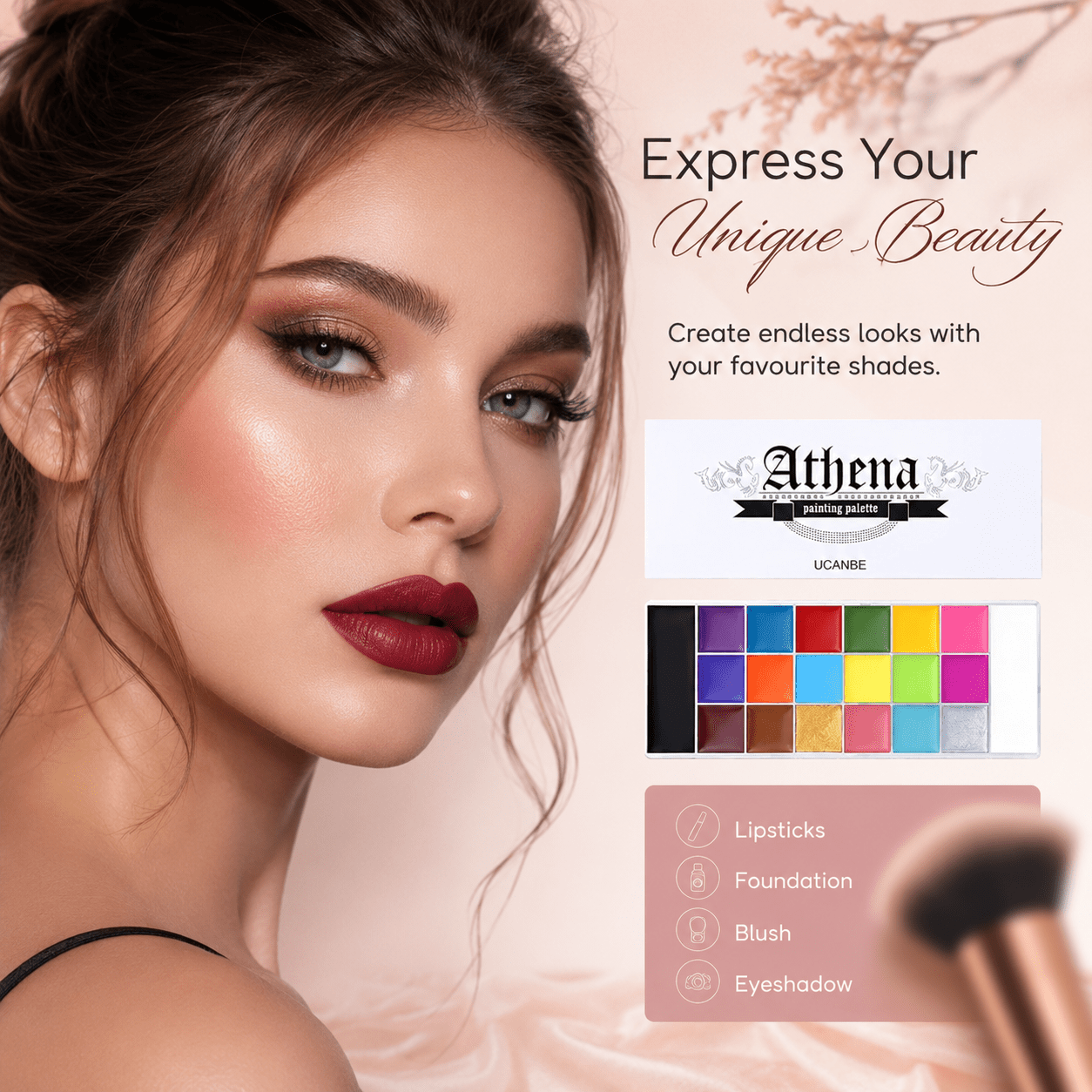 20 in 1 Athena Multi Purpose Color Palette For Women - Athena.Pk
