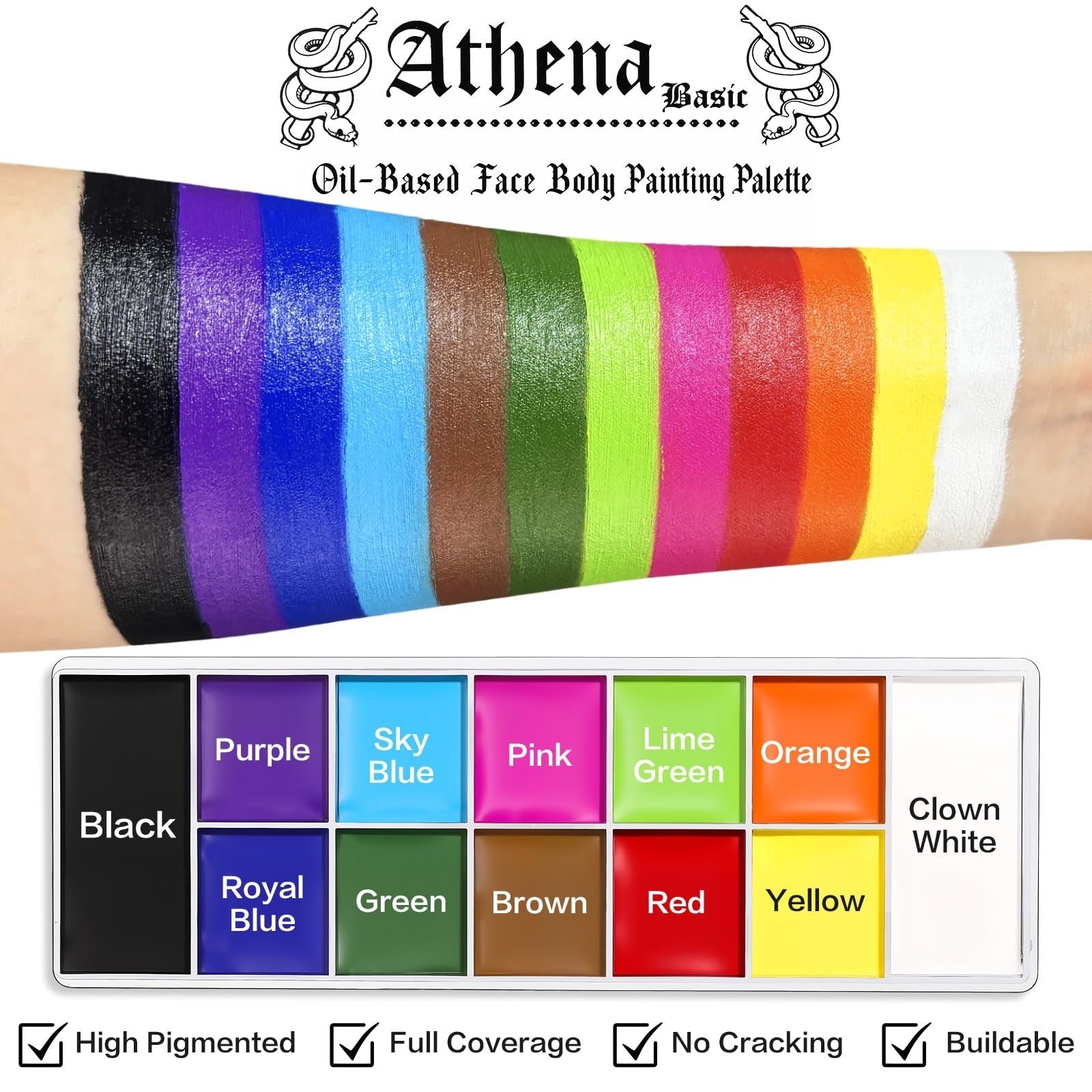 Athena All in One Multipurpose Color Pallette | Create Your Own Color for Lipstick, Eyelashes, Blushes and Eyeshadow - Athena.Pk